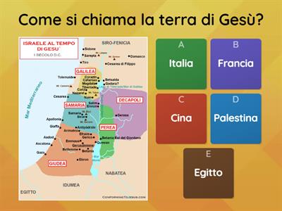 Quiz di religione classe seconda.