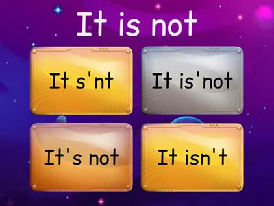 Short form of to be - negative