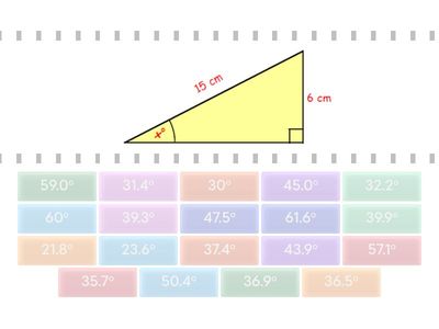 Trig: Finding an angle (to 1dp)