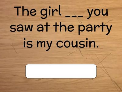 10.1 Relative Clauses II