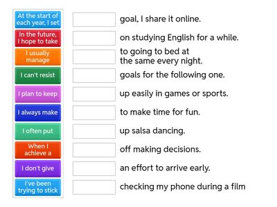 making changes: vocabulary and speaking B1+