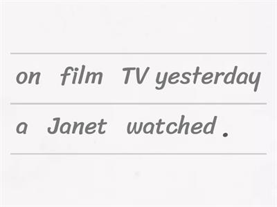 Past Simple Regular Verbs +/-/?