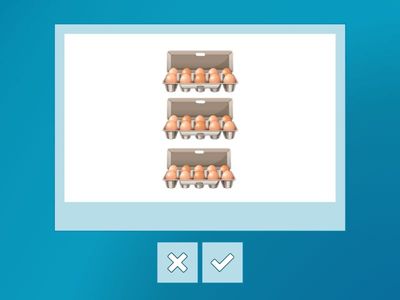 Счет десятками. Сколько десятков яиц?