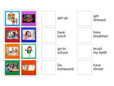Daily routines match up beginner