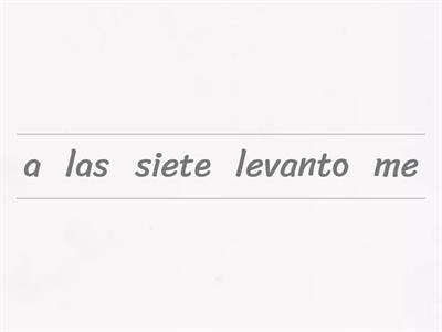 My daily routine in Spanish