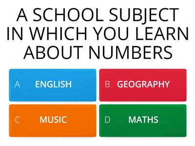  School Subjects