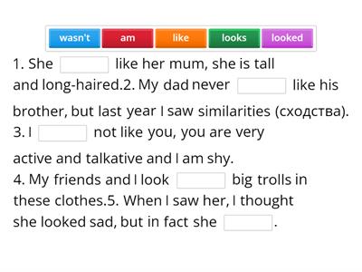 look like vs like vs be like