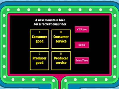 Product types - classify each of the products