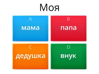 Моя семья (14 урок)