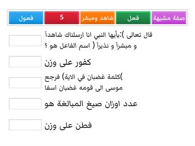 الصفات المشبهة و صيغ المبالغة