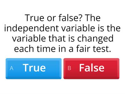 Year 5 science- variables