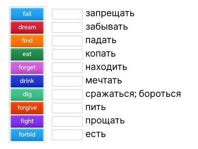 неправильные глаголы