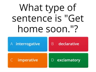 4 Types of Sentences