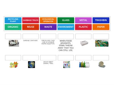 RECYCLING VOCABULARY