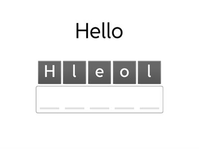 Anagram: Greetings and Introductions