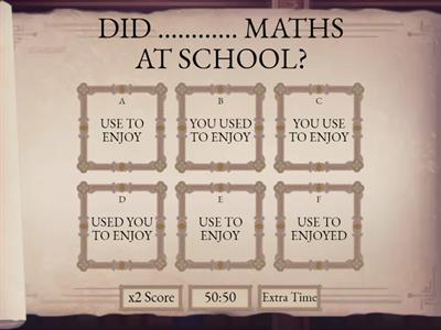 USED TO/ DIDN'T USE TO