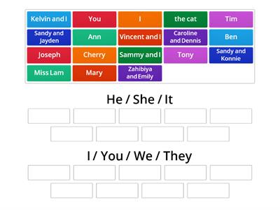 2B 3rd Person Singular (Sorting)