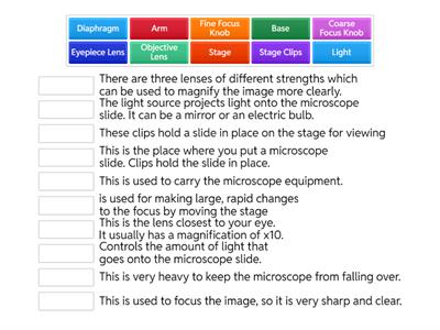 Parts of a Microscope (Forensics)