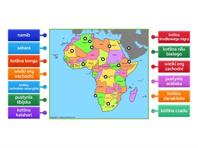 afryka pustynie i kotliny
