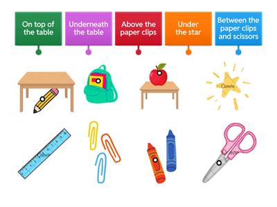 Back to school Prepositions