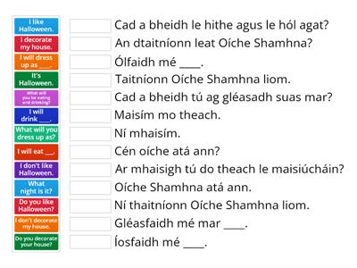 Oíche Shamhna: Ceisteanna