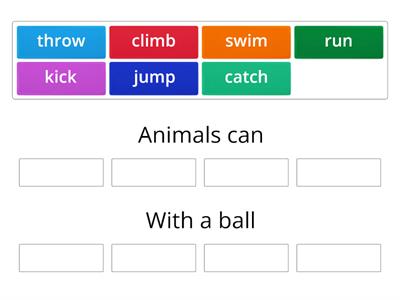 AS1 U5 Action verbs Sort