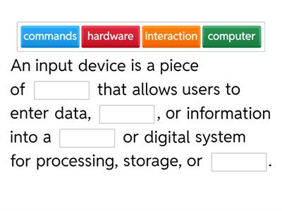 INPUT DEVICES