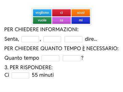 Dieci A1.5b Chiedere informazioni