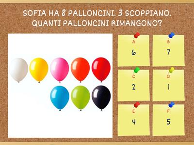 SOTTRAZIONE QUIZ