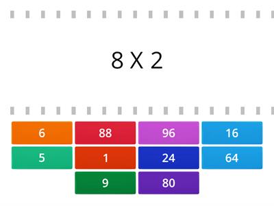 8 Times Tables