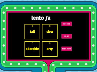 Y4 Adjectives Gameshow Quiz *