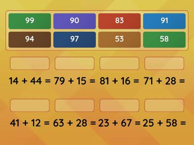 Устный счёт. Сложение двузначных чисел