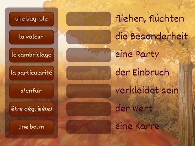 Trouvez la bonne traduction.