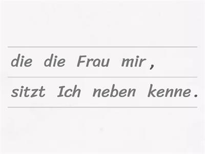 Relativsätze (Nominativ und Akkusativ)