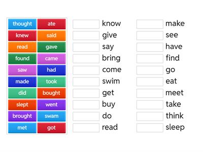 Irregular verbs 1