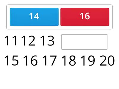 Number Sequence 1-20