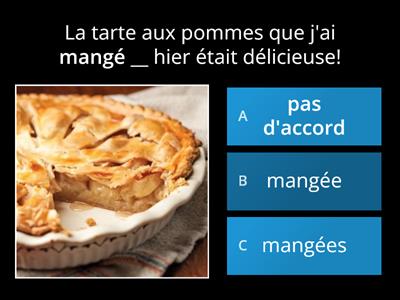 Accord du participe passé avec AVOIR (Module 8). Faites le bon choix.