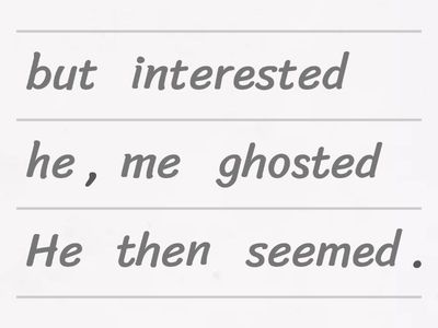 Игра "Привести в порядок" для уровня B1