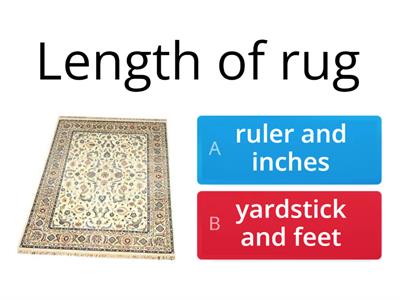 Appropriate measurement tools