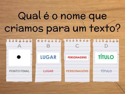 Quiz de Produção Textual.