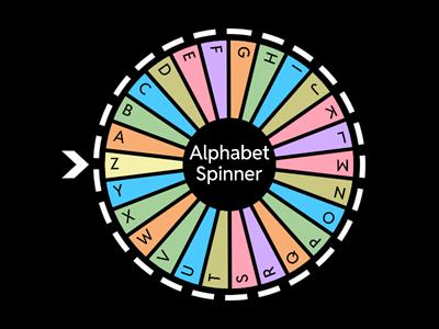 Alphabet Spinner (uppercase)