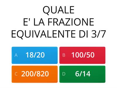 FRAZIONI equivalenti