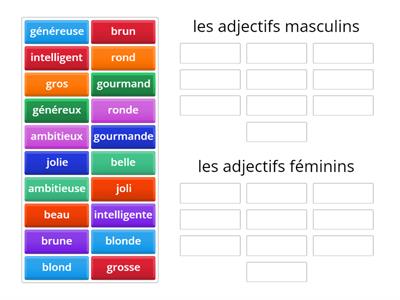 Adjectifs masculin/féminin_V_1