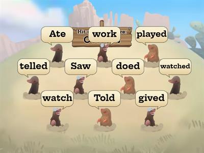 Past simple verbs (regular and irregular)