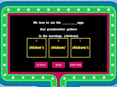 Possessive Nouns (Singular & Plural)