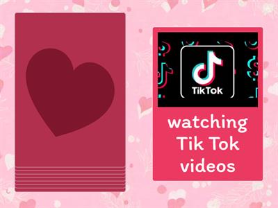 Like/love/hate/enjoy/