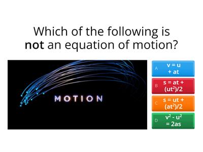 leaving cert physics MOTION