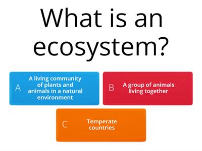 Ecosystems Revision