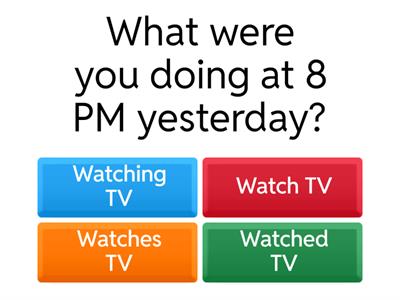 Past Continuous Tense Quiz