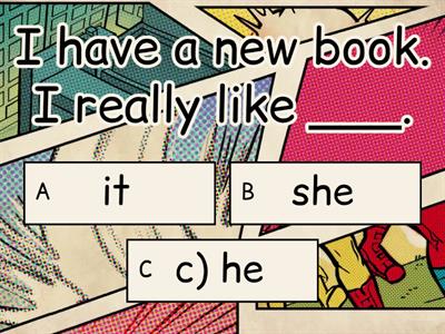 Object Pronouns : Quiz